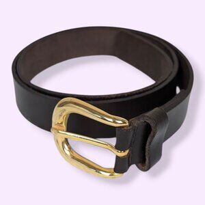 🍁Vintage Jean Works & Co Genuine Leather Belt